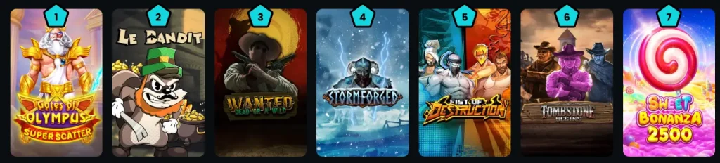 HugoBets Casino sélection des meilleurs jeux slots avec Gates of Olympus et Sweet Bonanza